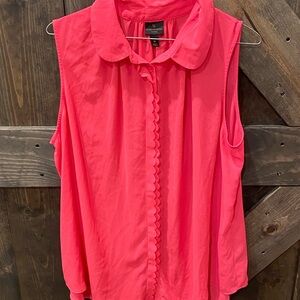 Worthington Pink Sleeveless Blouse